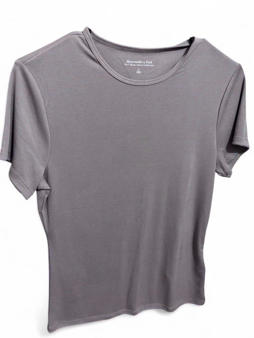 Abercrombie & Fitch Women’s Taupe Short Sleeve Crew Tee